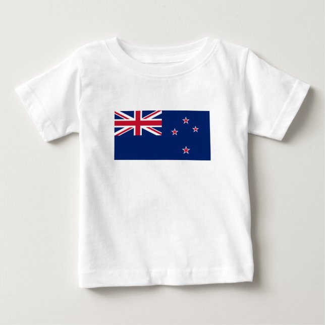 New Zealand Flag Baby T-Shirt (Front)