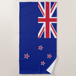 New Zealand flag Beach Towel