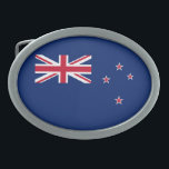 New Zealand Flag Belt Buckle<br><div class="desc">Patriotic flag of New Zealand.</div>