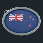 New Zealand Flag Belt Buckle<br><div class="desc">Patriotic flag of New Zealand.</div>