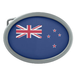 New Zealand Flag Belt Buckle