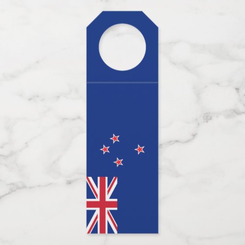 New Zealand flag Bottle Hanger Tag