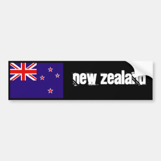 New Zealand flag bumper 2 Sticker