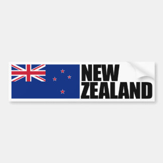 New Zealand Flag Bumper Sticker
