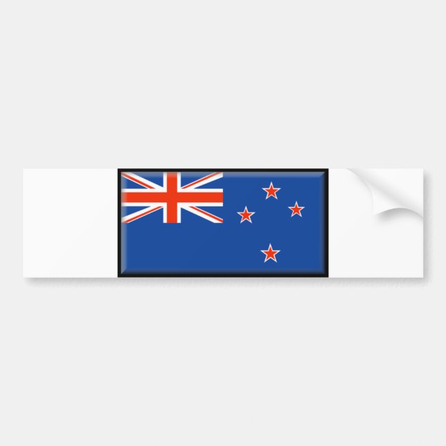 New Zealand Flag Bumper Sticker (Front)