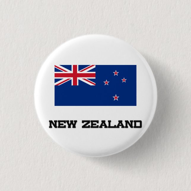 New Zealand Flag Button (Front)