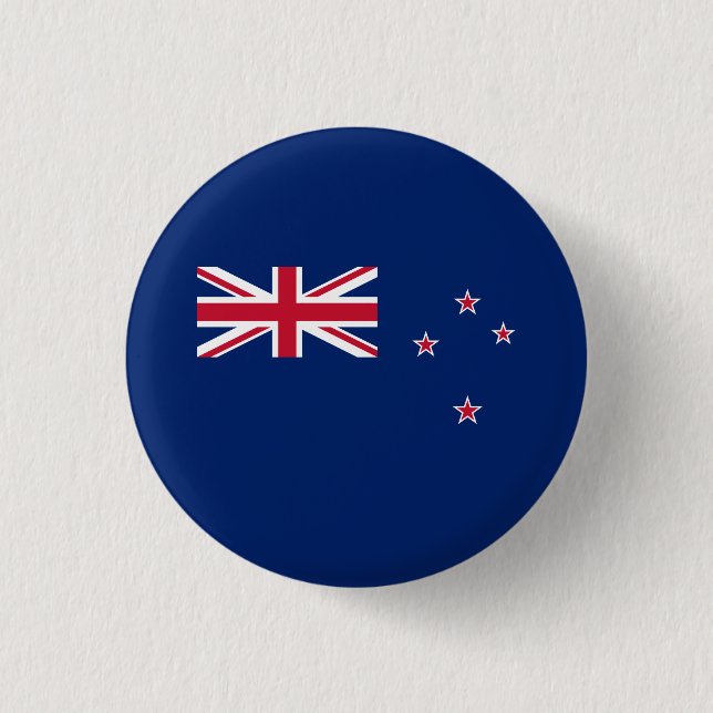 New Zealand Flag Button (Front)