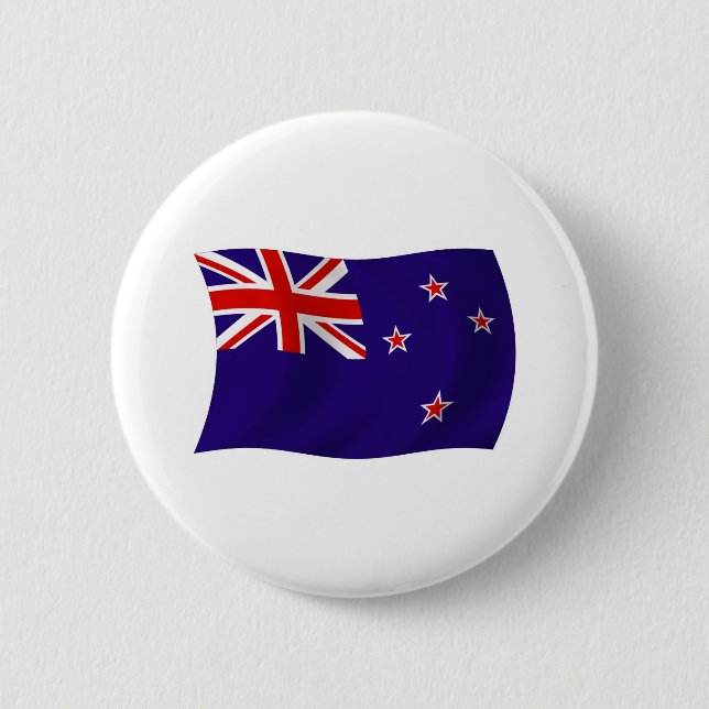 New Zealand Flag Button (Front)