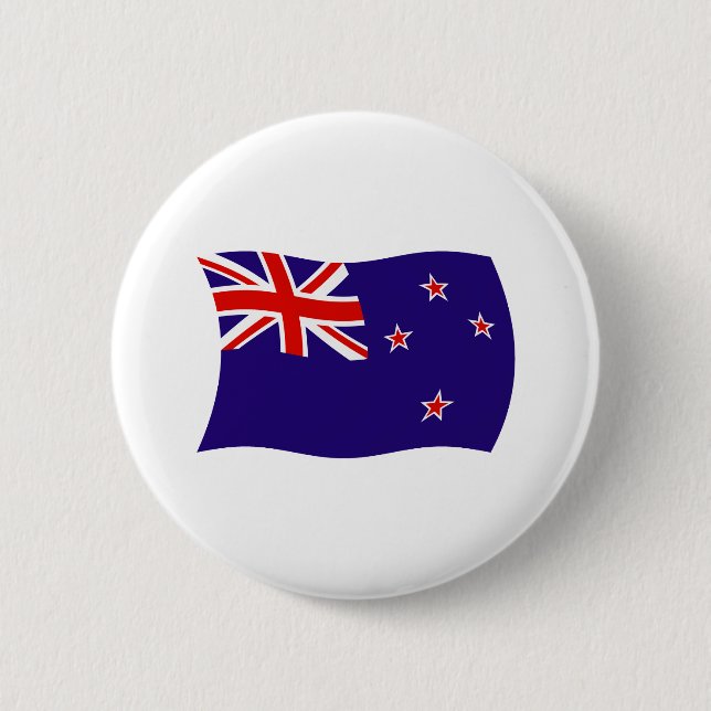 New Zealand Flag Button (Front)