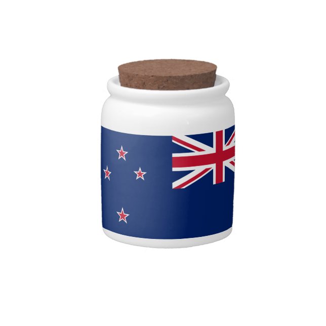 New Zealand Flag Candy Jar (Front)