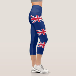 New Zealand Flag Capri Leggings