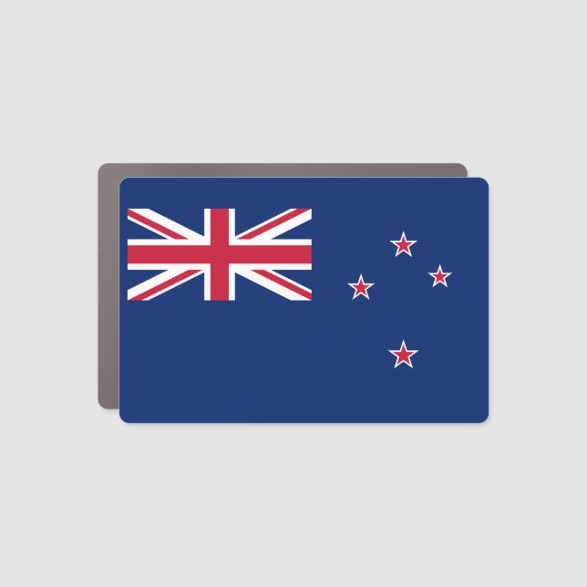 New Zealand Flag Car Magnet (Front)