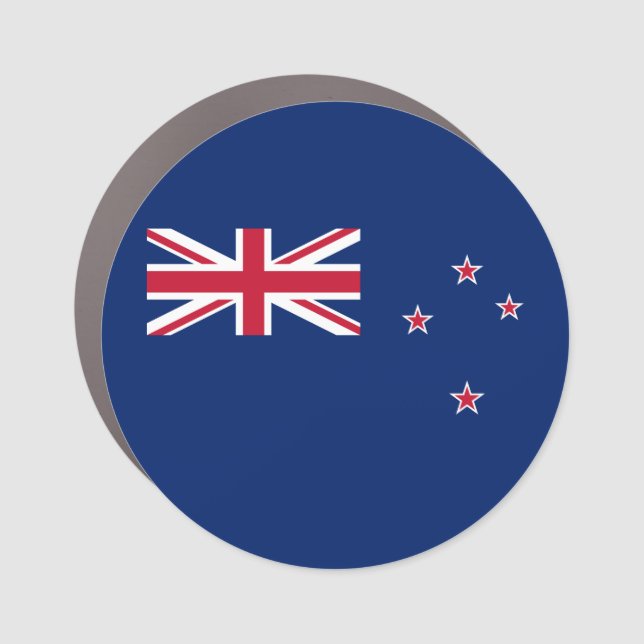 New Zealand Flag Car Magnet (Front)