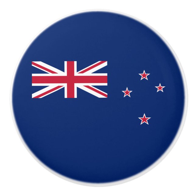 New Zealand Flag Ceramic Knob (Front)