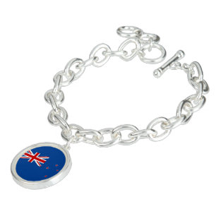 New Zealand flag Charm Bracelet