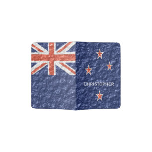New Zealand Flag Design Personalised Passport Holder
