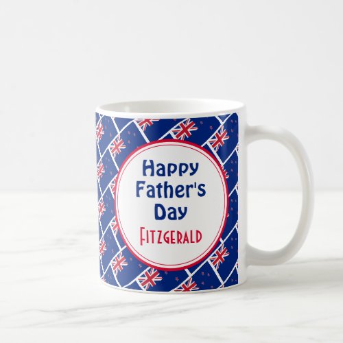 NEW ZEALAND FLAG Fathers Day Custom Scripture Coffee Mug