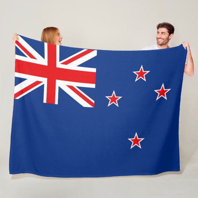 New Zealand flag Fleece Blanket (In Situ)