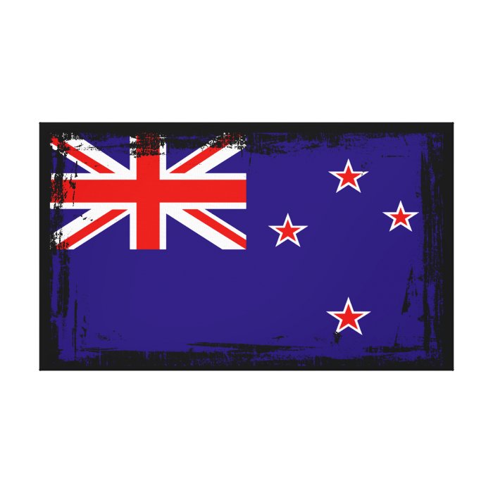 New Zealand Flag Gallery Wrap Canvas