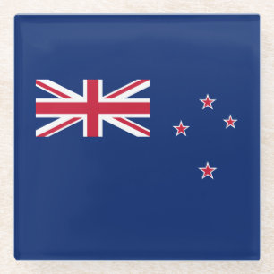 New Zealand Flag Glass Coaster