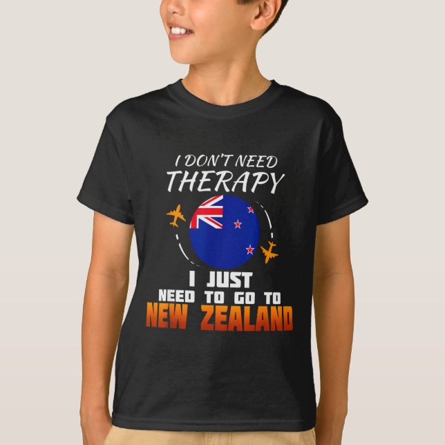 New Zealand Flag I Vacation I Funny New Zealand  T-Shirt (Front)