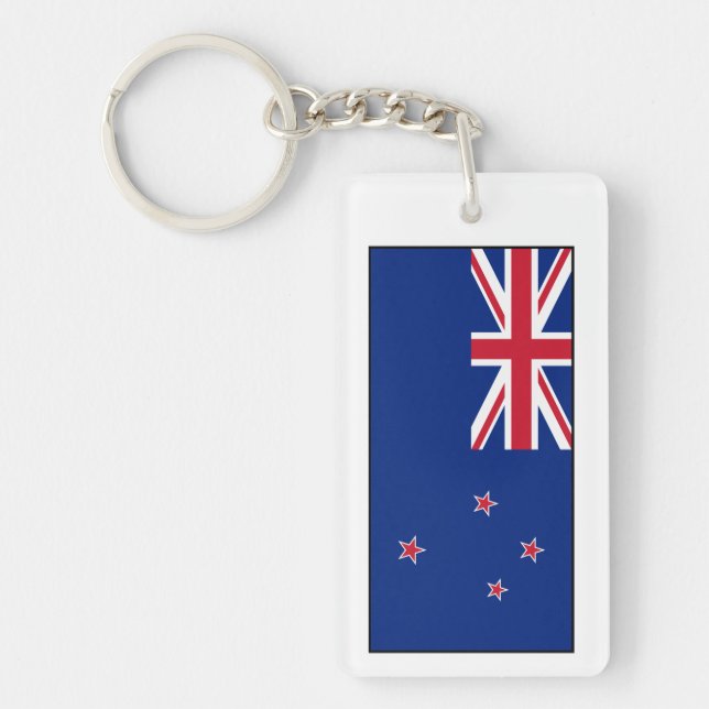 New Zealand Flag Keychain (Front)