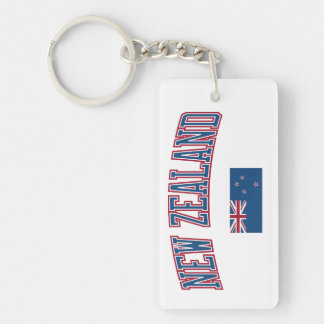 New Zealand + Flag Keychain