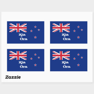 New Zealand flag & Kia Ora fashion sticker /sports