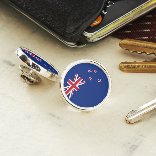 New Zealand flag Lapel Pin (In Situ)