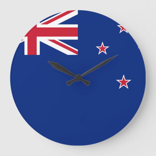New Zealand Flag Large Clock