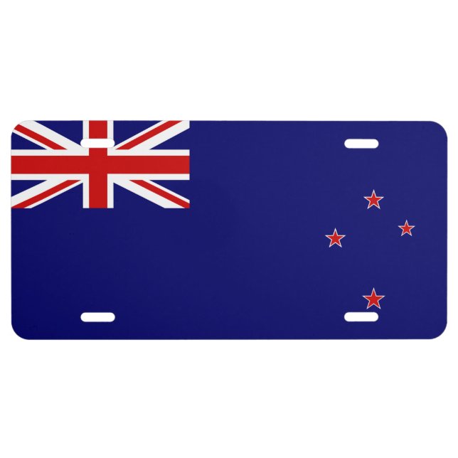 New Zealand Flag License Plate (Front)