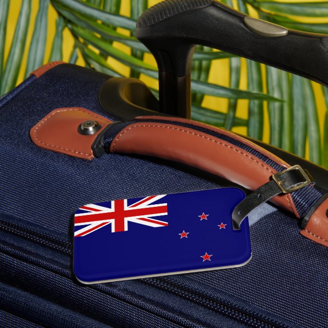 New Zealand Flag Luggage Tag (Front Insitu 3)