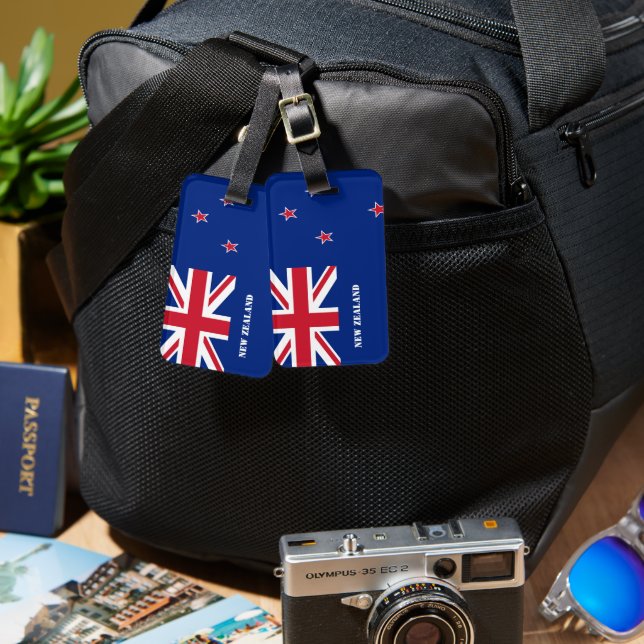 New Zealand Flag Luggage Tag (Front & Back)