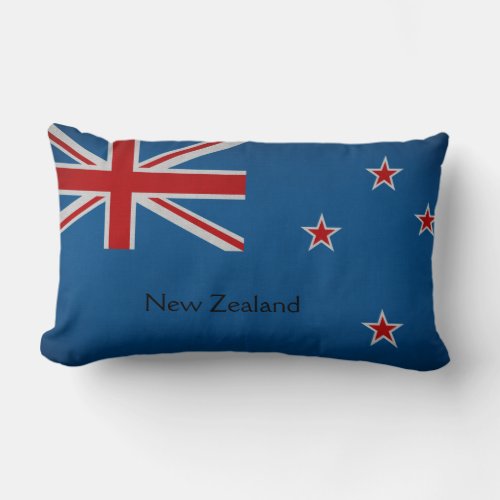  New Zealand Flag Lumbar Pillow