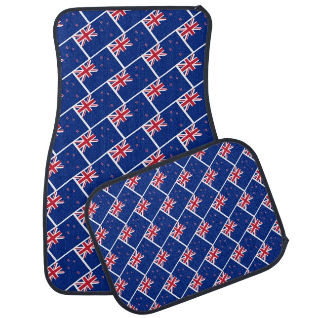 NEW ZEALAND FLAG Modern Patriotic Car Floor Mat (Set)