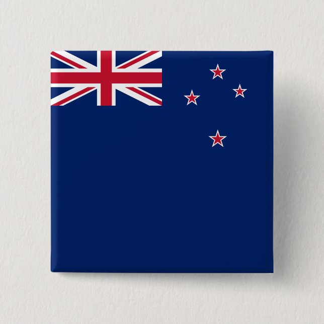 New Zealand Flag (NZ) Button (Front)