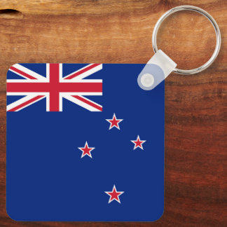 New Zealand Flag: NZ flag, Southern Cross Stars Keychain