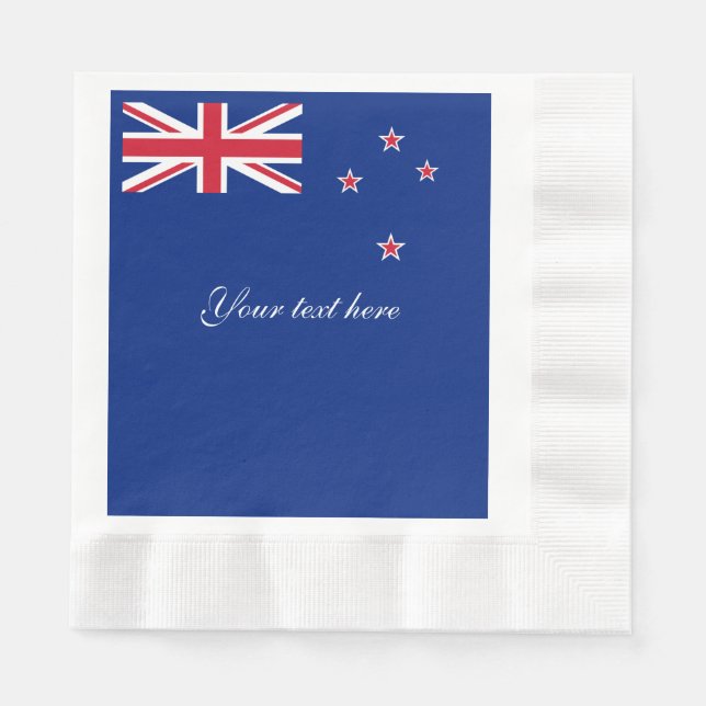 New Zealand flag Paper Napkins (Front)