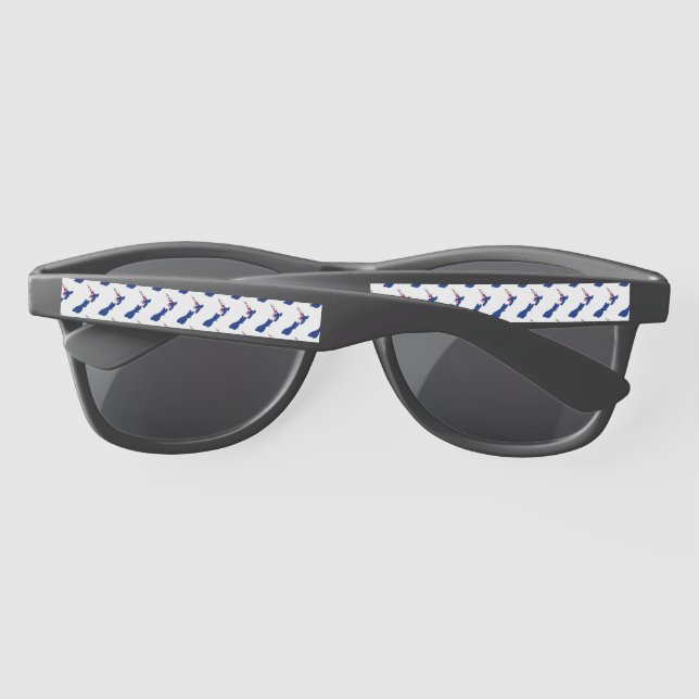 NEW ZEALAND FLAG Patriotic Sunglasses (Back)