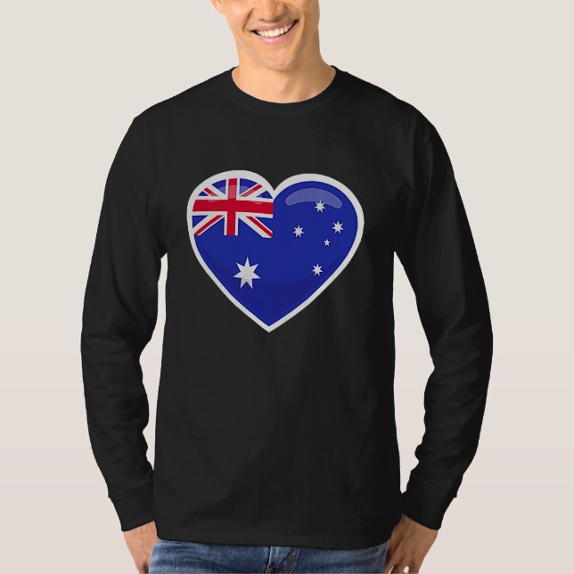 New Zealand Flag Pocket Heart T-Shirt (Front)