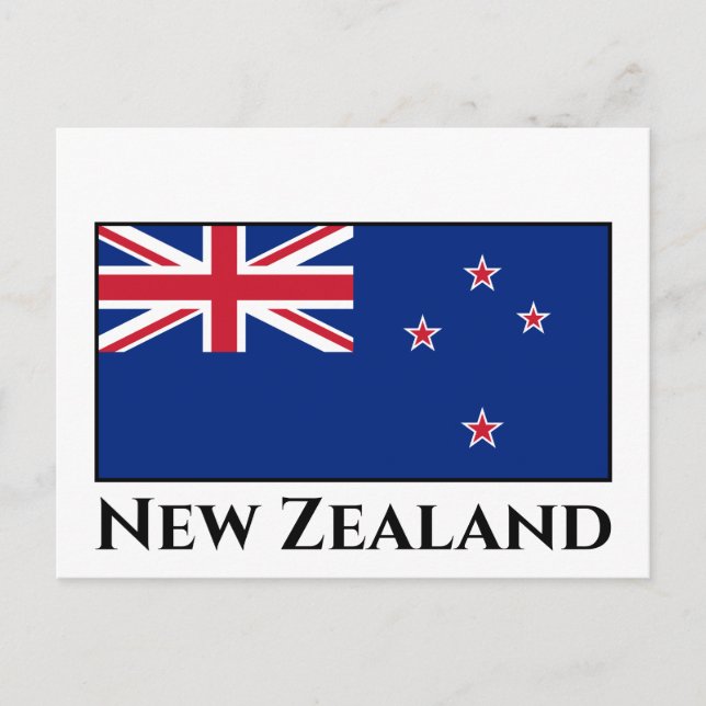 New Zealand Flag Postcard (Front)