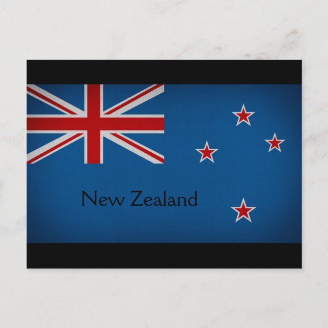  New Zealand Flag Postcard (Front)