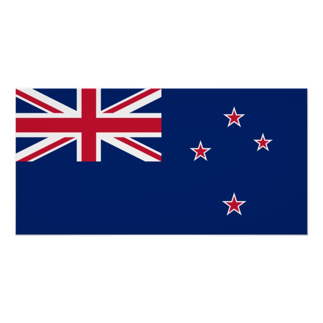 New Zealand Flag Poster (Front)