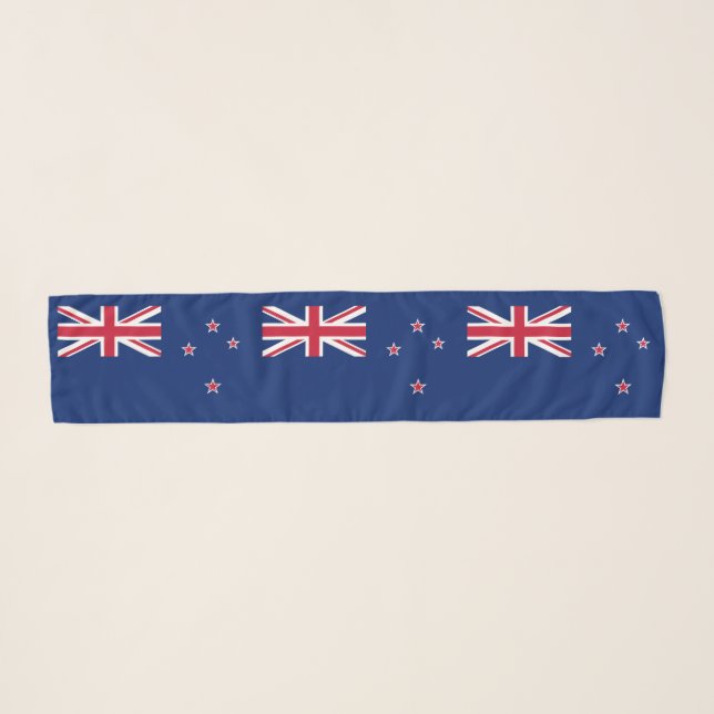 New Zealand Flag Scarf (Front (Horizontal))