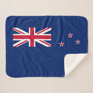 New Zealand Flag Sherpa Blanket