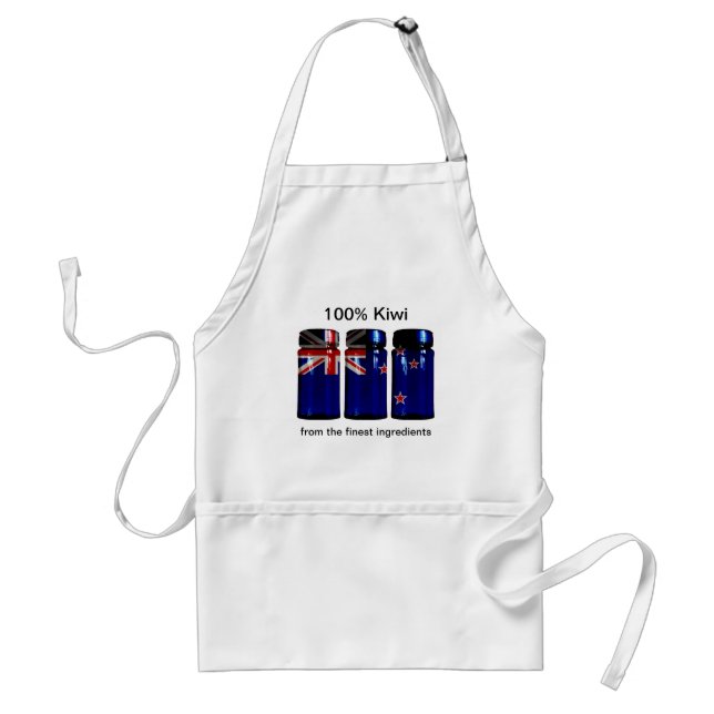 New Zealand Flag Spice Jars Apron (Front)
