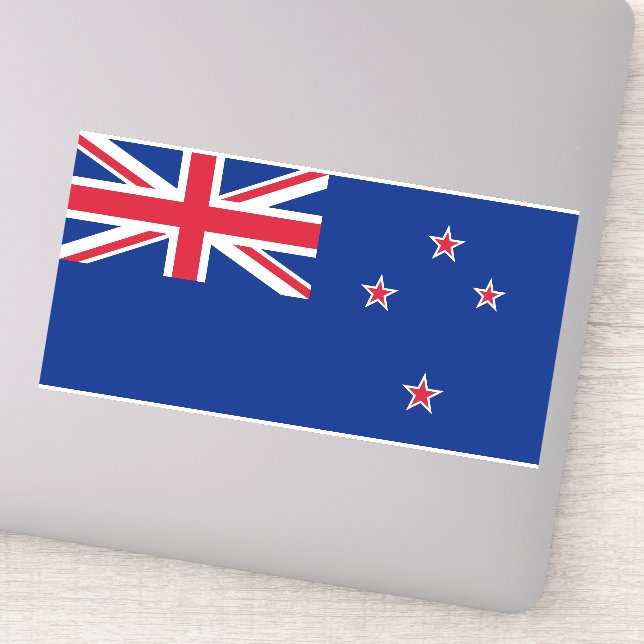 New Zealand Flag Sticker (Detail)