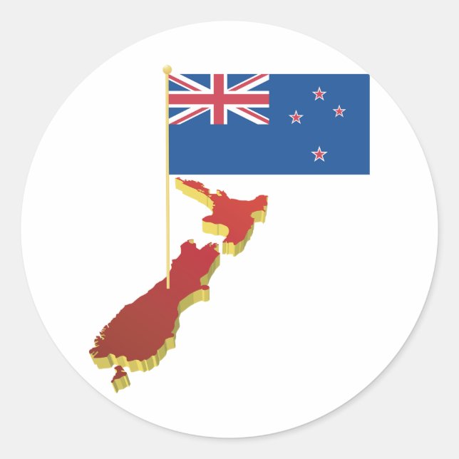 New Zealand Flag Stickers (Front)
