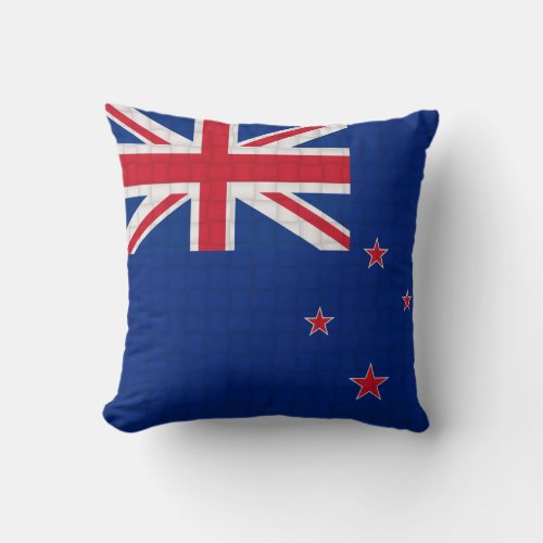 New Zealand  flag Throw Pillow