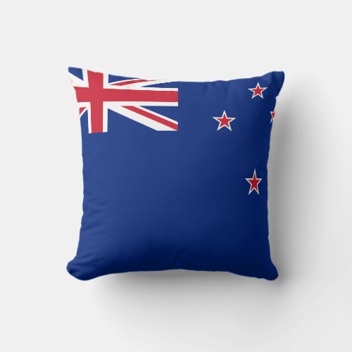 New Zealand Flag Throw Pillow